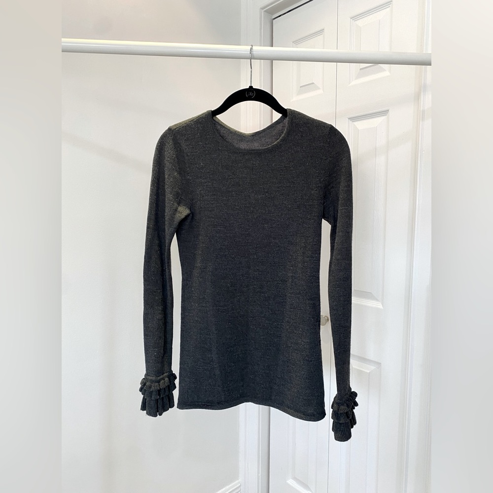 Nanette Lepore Wool/Cashmere Gray Sweater